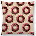 Axyaa Chocolate Candy Donuts Ice Cream Cushion Cover Party Throw Pillow Case
