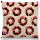 Axyaa Chocolate Candy Donuts Ice Cream Cushion Cover Party Throw Pillow Case