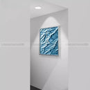 Axyaa 10" 3D Wave Wall Clock - Creative Decorative Tabletop Clock