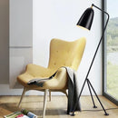 Axyaa Grasshopper Black White Tripod Floor Lamp for Living Room Studio