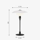 Axyaa Glass LED Table Lamp Silver Finish for Living Room and Bedroom
