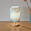 Axyaa Solid Wood Table Lamp: Simple Fashion Night Lamp for Bedroom, Study, Coffee Shop