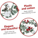 Axyaa Winter Wonderland Wall Hanging Decor vine with Snowflake, Pinecone, Berries, and Cotton
