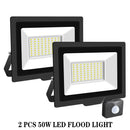 Axyaa Induction LED Flood Light with Adjustable PIR Sensor - Outdoor Floodlight
