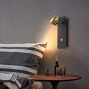 Axyaa LED Reading Wall Lamp with USB Charging Port, Adjustable Angle for Bedroom Bedside Lighting