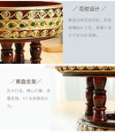 Axyaa High-Legged Red Fruit Plate for Stylish Snack Display