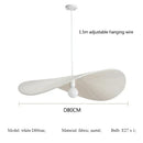 Axyaa Nordic Straw Hat Pendant Light Chandelier - Modern Minimalist Hanging Lamp
