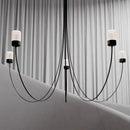 Axyaa Curved Line Pendant Light for Restaurant Bar Counter Living Room