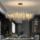 Axyaa Luxury Crystal Chandelier for Elegant Living Spaces