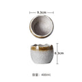 Axyaa Ceramic Eggshell Bowl Set Molecular Cuisine-inspired Tableware