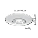 Axyaa Glass Coffee Cup Dish Set - Elegant European High-end Design