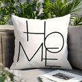Axyaa Home Printed Pillow Covers, 18x18 Inch - Black & White, Zipper Closure