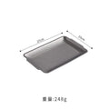 Axyaa Stainless Steel Rectangular Plate for Steak & Snacks-Kitchen Accessory