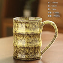Axyaa Bamboo Ceramic Coffee Cup Large Capacity Drinking Mug