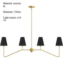 Axyaa Collins Round Chandelier Fabric Branch Pendant Light: Nordic Minimalist Design