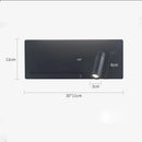 Axyaa Adjustable Angle Wall Lamp with USB/Wireless Charging for Study, Bedroom, Reading
