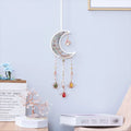 Axyaa Moon Crystal Pendant Sun Catcher Garden Car Decoration