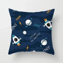 Axyaa Astronaut Theme Polyester Pillowcase Sofa Chair Cover 45x45cm