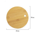 Axyaa Bamboo Fruit Cutting Board - Portable & Mini Solid Wood Board