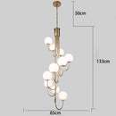 Axyaa LED Pendant Chandelier for Modern Home Decor and Indoor Lighting