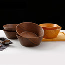 Axyaa Wood Grain Soup Bowl: Japanese Style, Large Capacity Rice Bowl
