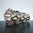 Axyaa Gilded Crystal Glass Vase Hydroponic Flower Decor Home Living Room