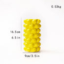 Axyaa Fruit Relief Ceramic Vase, Cute Cartoon Lemon & Strawberry Design