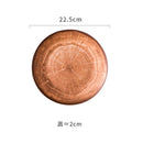 Axyaa Ceramic Shallow Plates Set for Molecular Cuisine Display and Steak - Retro Kiln Style