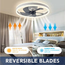Axyaa Modern LED Ceiling Fan Light with APP Remote Control