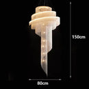 Axyaa Modern LED Pendant Chandeliers for Living Room Staircase Lighting