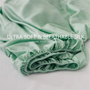 Axyaa Silk Fitted Bed Sheet 140/160x200 Luxe Mattress Cover Smooth & Non-Slip