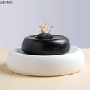 Axya Ceramic Dinner Plate: Solid Color Tableware for Home and Restaurant