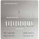 Axyaa Steel Bar LED Pendant Lights - Minimalistic Acrylic Dining Room Fixture