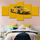 Yellow Aesthetic Cool Cars 718 Boxster Performance Art for Bedroom Home Decor by Axyaa
