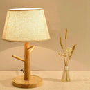 Axyaa Nordic LED Wood Log Table Lamp - Modern Minimalist Style