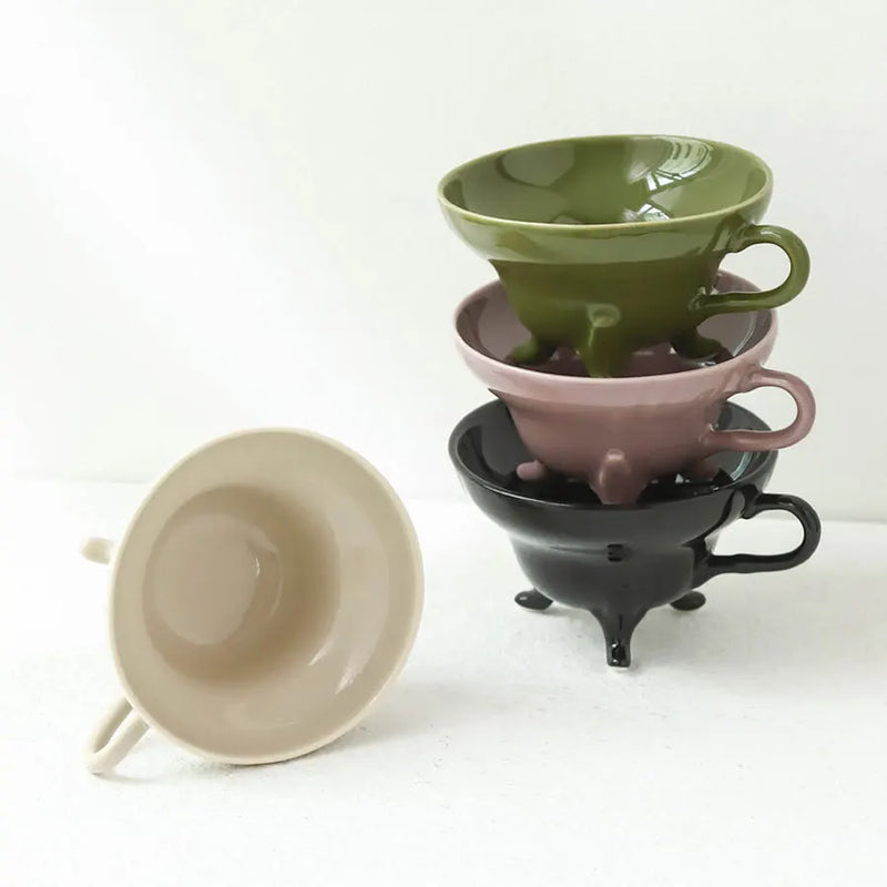 Axya Ceramic Espresso Cup Set | 150ml Coffee Cups Wholesale & Accessories