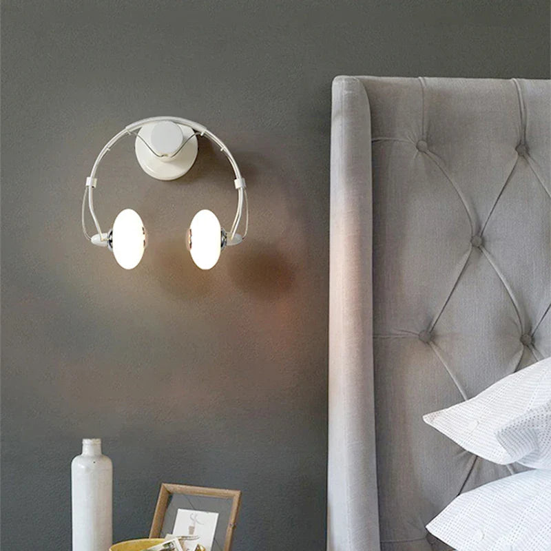 Axya LED Earphone Style Wall Lamp for Children's Room Decor