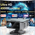 Axyaa 4K UHD Laser Projector 45000 Lumens Android 12 WiFi Home Theater Movie