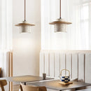 Axyaa Natural Yellow Stone Bedroom Chandelier: Retro LED Pendant Lamp for Home & Restaurant