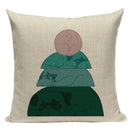 Axyaa Pug Dog Sport Symmetry Cushion Cover Pillow Case