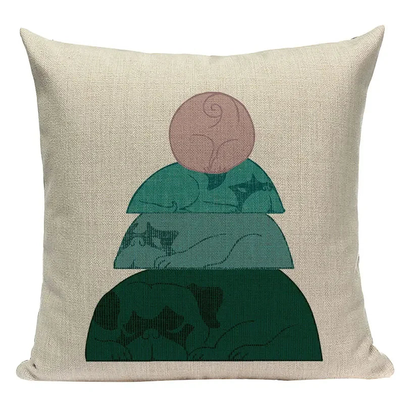 Axyaa Pug Dog Sport Symmetry Cushion Cover Pillow Case