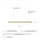 Axyaa Minimalist Long Strip Pendant Light for Full Spectrum Bar Lighting