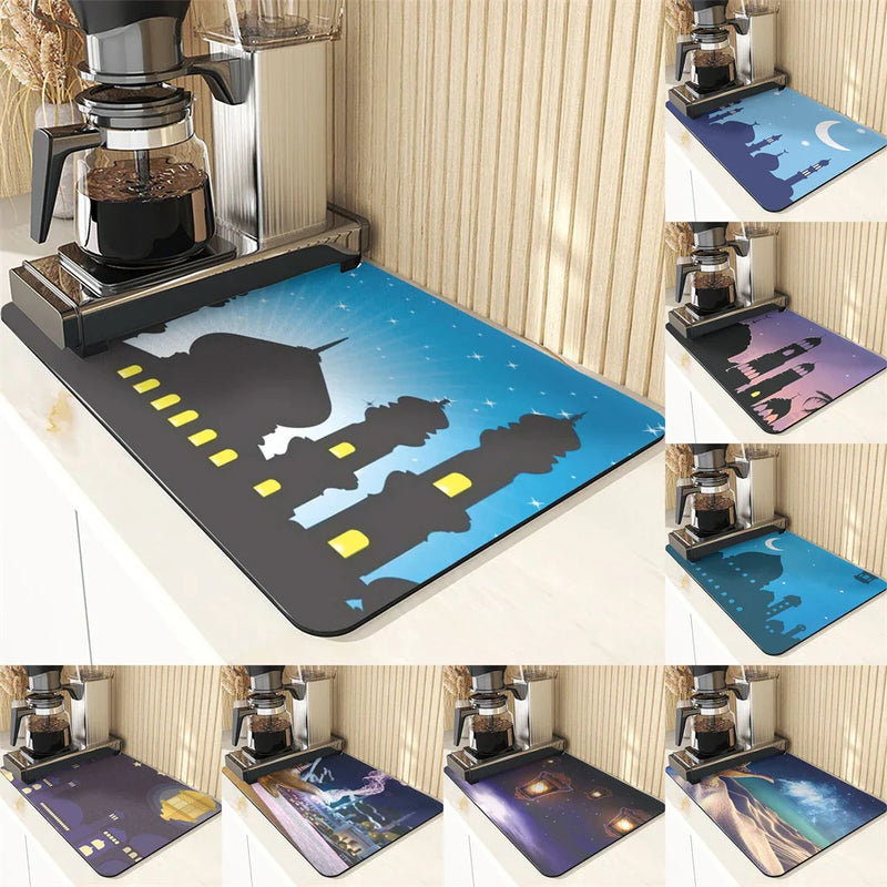 Axyaa Silicone Placemat Dish Table Mats Architecture Printing