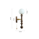 Axyaa Glass Ball Chandelier LED Single Head Wall Lamp