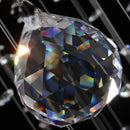 Axyaa Round Crystal Chandelier: Elegant LED Lighting Fixture for Living Room and Lobby