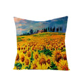 Axyaa Maple Leaf Sunflower Pillowcase for Living Room Bedroom Decor, 45*45cm