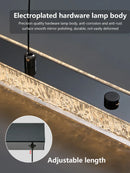 Axyaa Modern Minimalist Chandelier 2025: Long Strip Bar Lamp for Kitchen Dining
