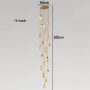 Axyaa Copper Marble Chandelier: Modern Luxury for Living Room, Bedroom, Restaurant, Villas & Homestay