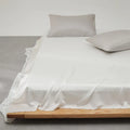Axyaa Mulberry Silk Flat Sheet | Luxury Solid Color Bedding | Custom Sizes Available