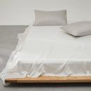 Axyaa Mulberry Silk Flat Sheet - Luxury Solid Color Bedding Sheet - Custom Sizes